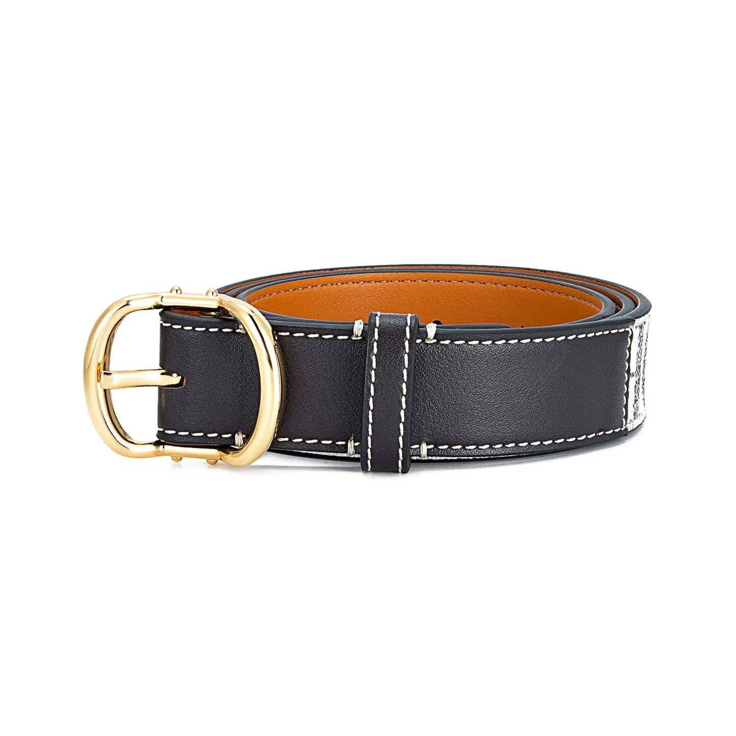 Women's Leather Belt High Quality Casual Trendy Color Letter Print Simple Elegant Waistband Fashion Versatile Strap Hot Sale