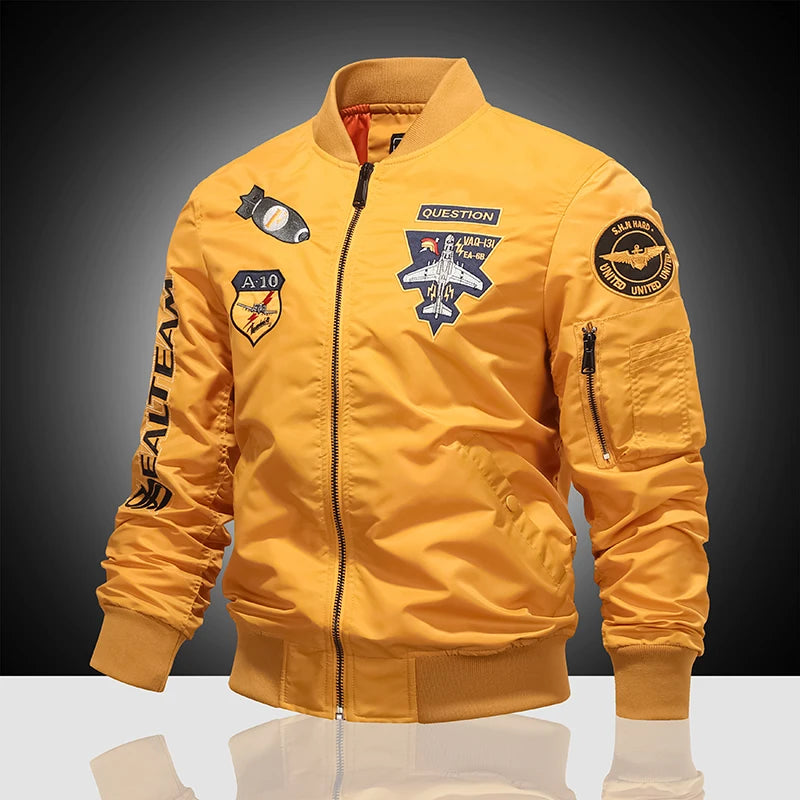 Pilot Jacket for Men - Baseball Uniform - Flight Bomber Jacket - Aviator Jacket