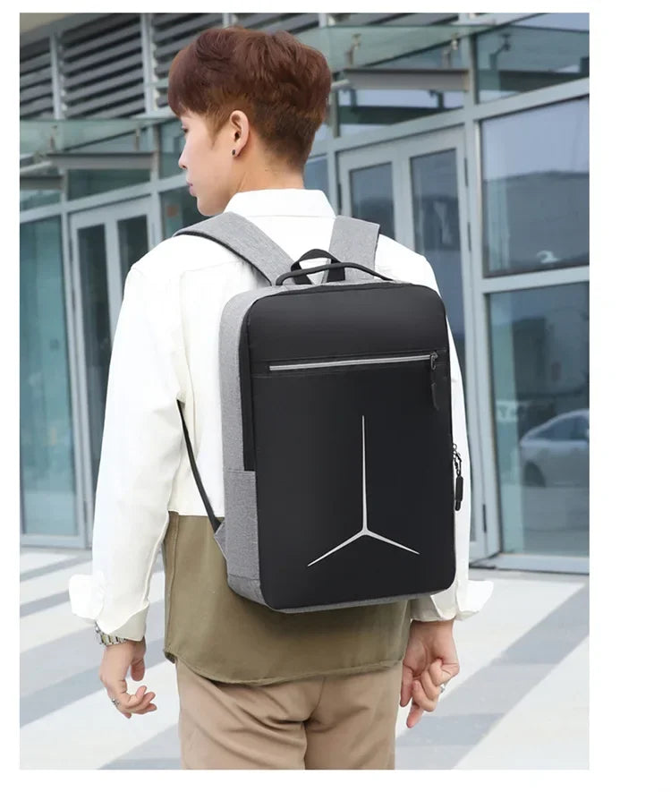 New Anti-theft USB Waterproof Hard Case Travel Smart Laptop Motorcycle Backpack Man EVA Fashion Business Men's Shell Backpack