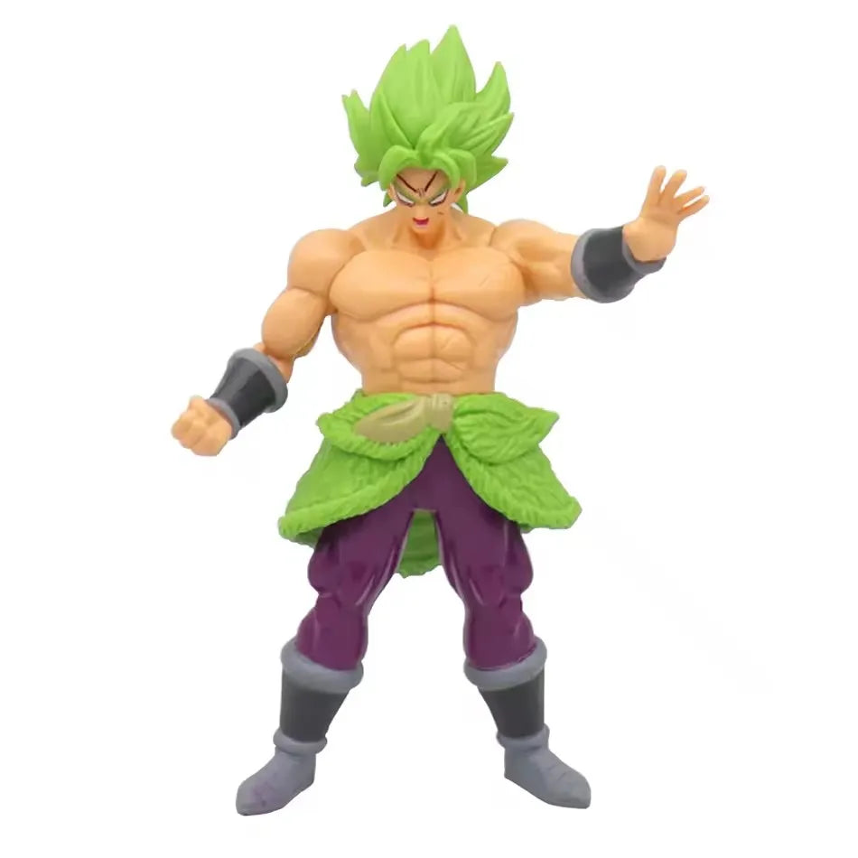 Anime Dragon Ball Z Super Saiyan Son Goku Broly Vegeta Anime Action Figure Model Christmas Gifts Collectible Figurines for Kids