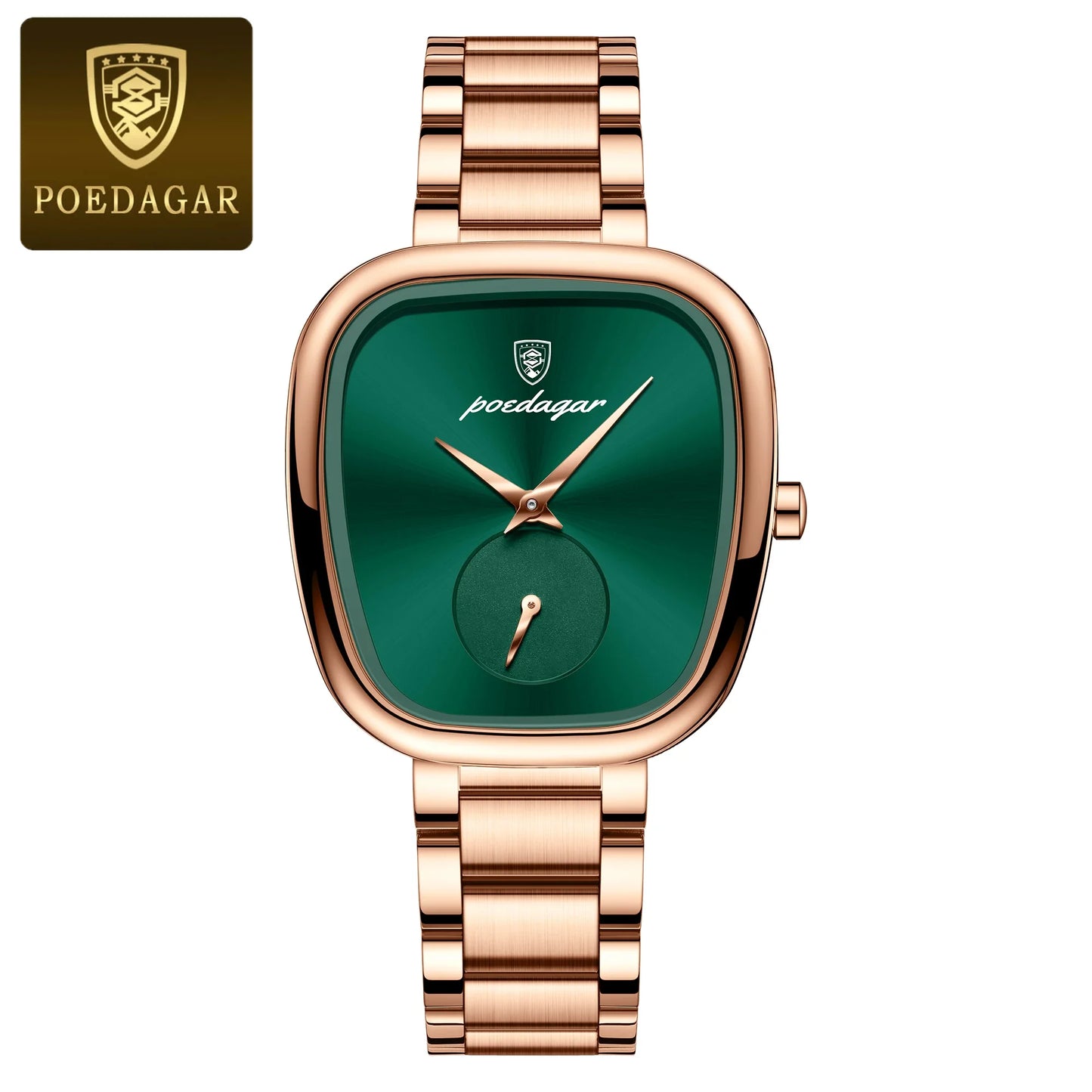 POEDAGAR Luxury Elegant Watch For Woman Waterproof Stainless Steel Quartz Women's Watches Simple High Quality Ladies Wristwatch