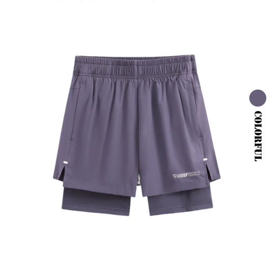 DRUR Women Running Shorts High Waist Quick Dry Gym Yoga 2 in 1 Athletic Shorts With Pocket Summer Workout Short Sportswear New