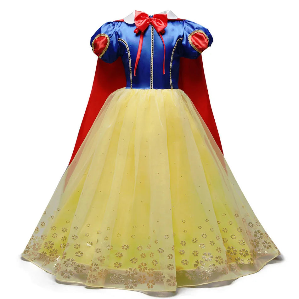 Cinderella Anna Elsa Costume Children Princess Dress for Girls Kids Cosplay Snow