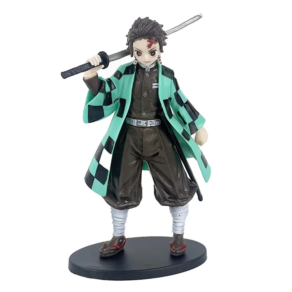 16cm Anime Demon Slayer Kimetsu no Yaiba Figure Kamado Tanjirou Action Figure Agatsuma Zenitsu Nezuko Warrior PVC Doll Model Toy
