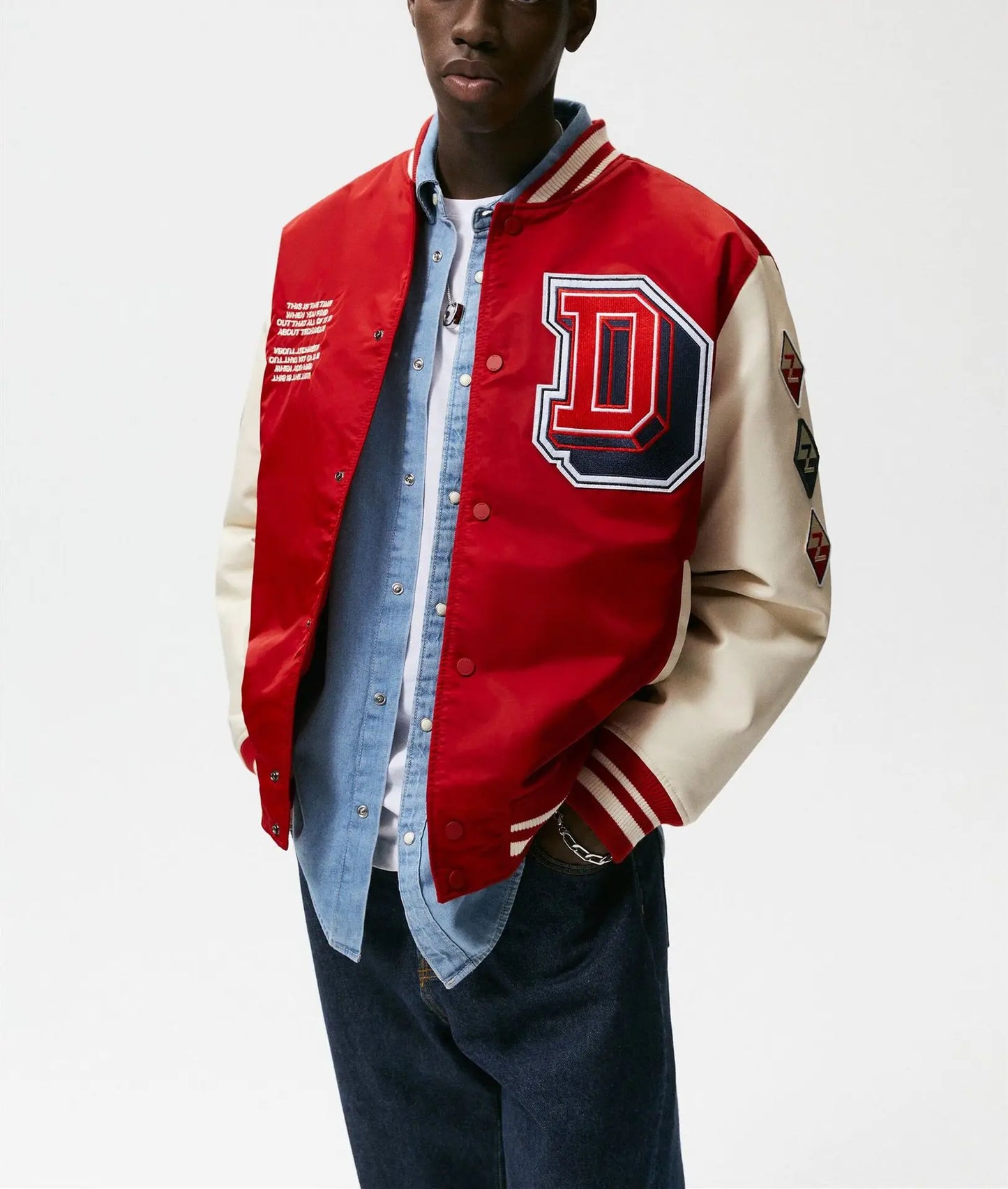 Spring And Autumn American Academy Baseball Jacket Embroidered Fashion Jacket Men