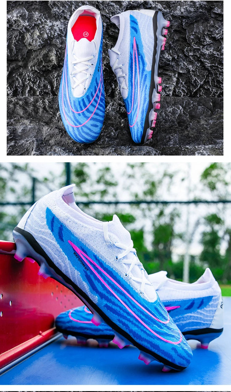 Soccer Shoes For Men Original Outdoor Sports Training Football Boots TF/FG Kids