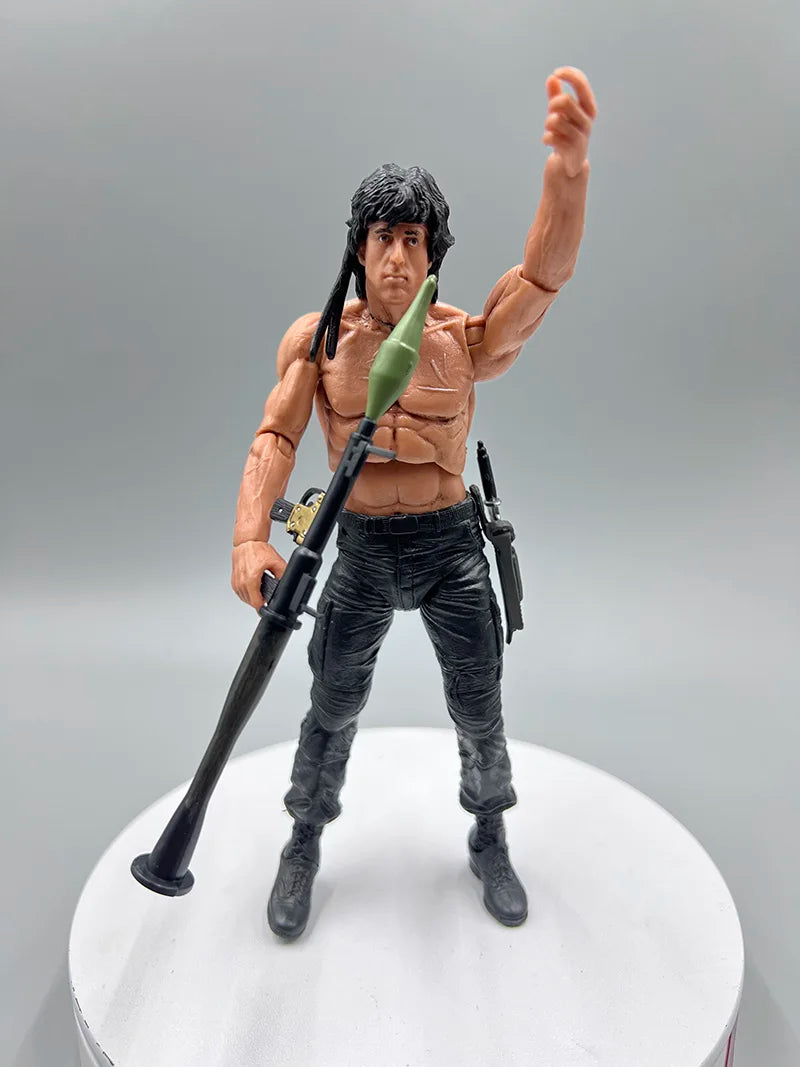 NECA Figure First Blood John J Rambo PVC Action Figure Collectible Model Special Forces Soldier Toys Joint Movable Birthday Gift