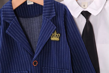 New Spring Autumn Baby Boys Clothes Children Coat Shirt Pants 3Pcs/Sets Toddler Gentleman Suit Infant Outfits Kids Tracksuits