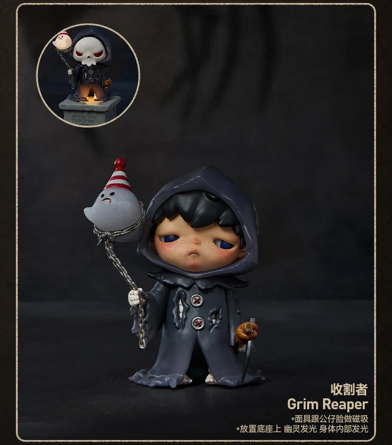 POP MART Hirono Monsters Carnival Series Blind Box Toys Kawaii Anime Action Figure Surprise Guess Bag Mystery Box