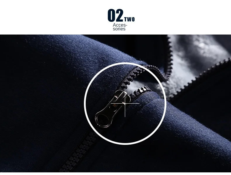 Wolf Czuadlte2024New Winter Men's Sports Set Casual Pants Hooded Sweater Youth Large Plus Plush Thickened Cardigan Two Piece Set