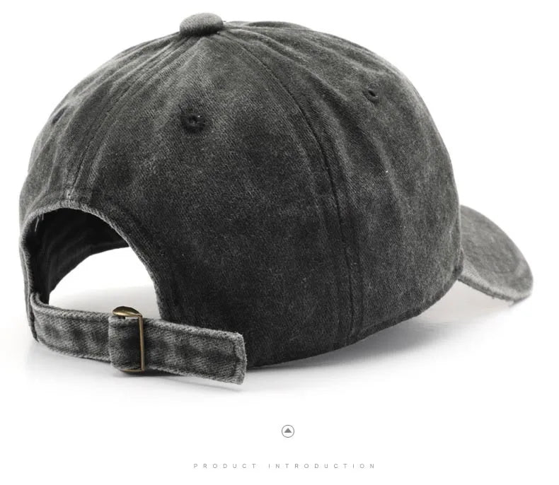 Vintage Washed Cowboy Baseball Cap for Men Women FLORIDA Embroidery Sun Cap Casual Snapback Hip Hop Hat Curved Brim Soft Top Hat