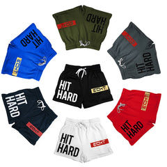 Mens Sport Shorts Jogging Running Shorts Men Black Mesh GYM Training