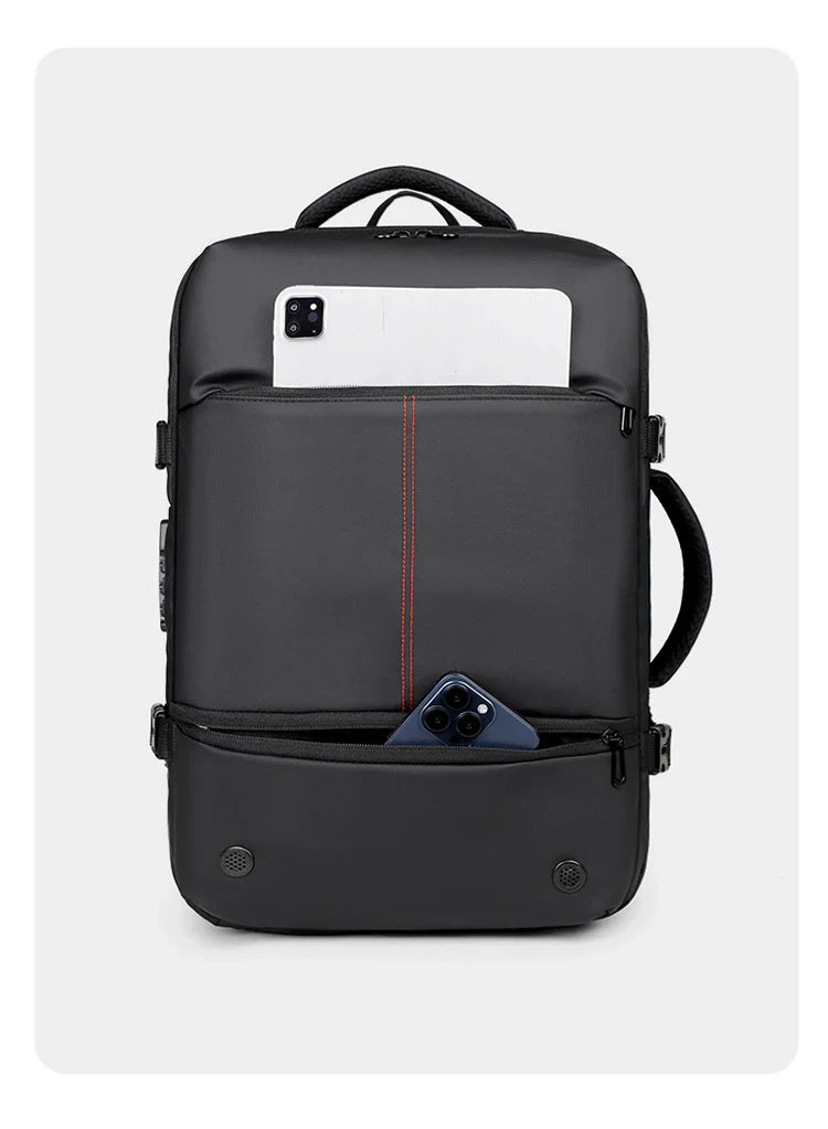 Men's Backpack with Expandable Vacuum Compression, Large Capacity, Dry and Wet Separation, Multifunctional Business Backpack for Short Business Trips
