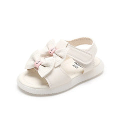 Summer Korean Style Baby Sandals Kawaii Bowtie Girls Toddler Shoes Soft Sole Antislip