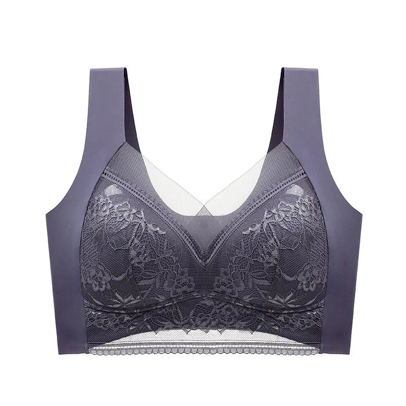 Large size lace underwear for women with big breasts no traces no wires