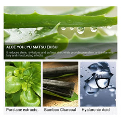 White Nose Mask and 60pcs Cleanses Skin Remove Blackheads Aloe Vera Extract Deeply Cleaning Hydrating Shrinks Pores