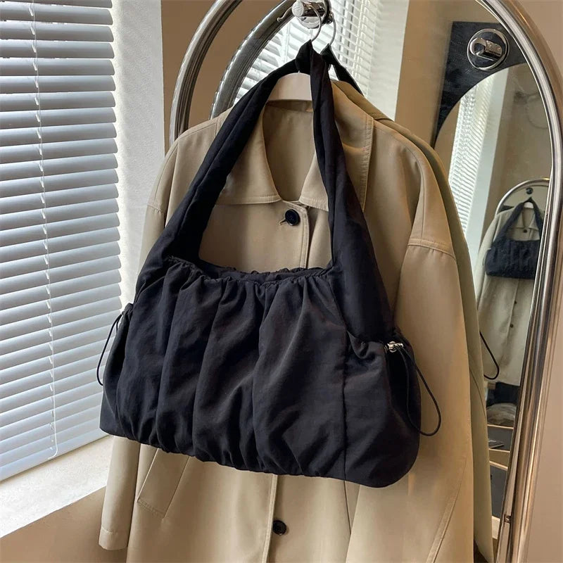 Fashion Nylon Pleated Women's Crossbody Bag Casual Trend