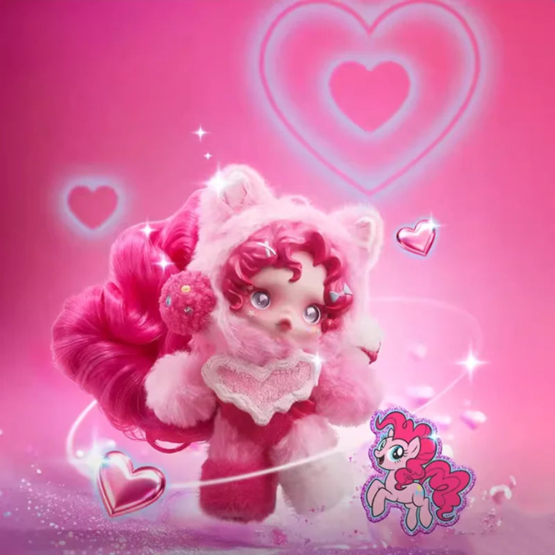 POPMART SKULLPANDA x My Little Pony YOU FOUND ME Series Pendant Blind Box Guess Bag Desktop Decoration Model Toys Anime Figure