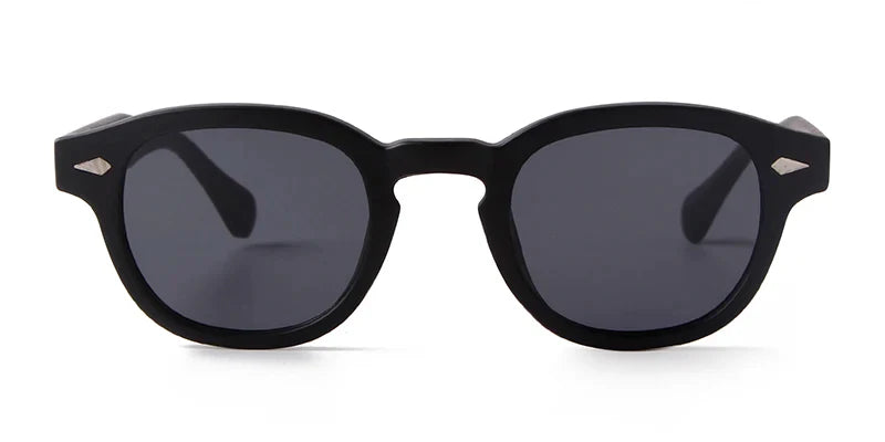 Fashion Transparent Blue Round Sunglasses Women Men 2024 Retro Rivet Tortoise Small Square Sun Glasses UV400 Lunettes De Soleil