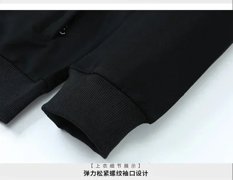 Men's Cotton Sportswear Set Brand Tracksuits Two Pieces Sets Homme Clothes Hoodies+Pants Suit Male Streetswear Hoodie Jackets