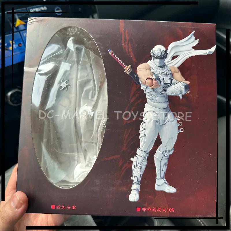In Stock AC Factory The First Batch Ryu White Version Hayabusa Kaiyodo Revoltech Amazing Yamaguchi Ryu Hayabusa Figure Toy
