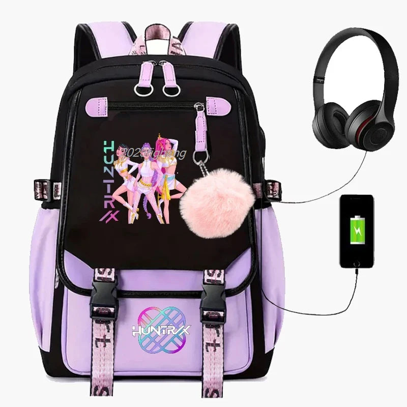 Backpack Cartoon Rucksack Girls School Bag High Capacity Women Backpack