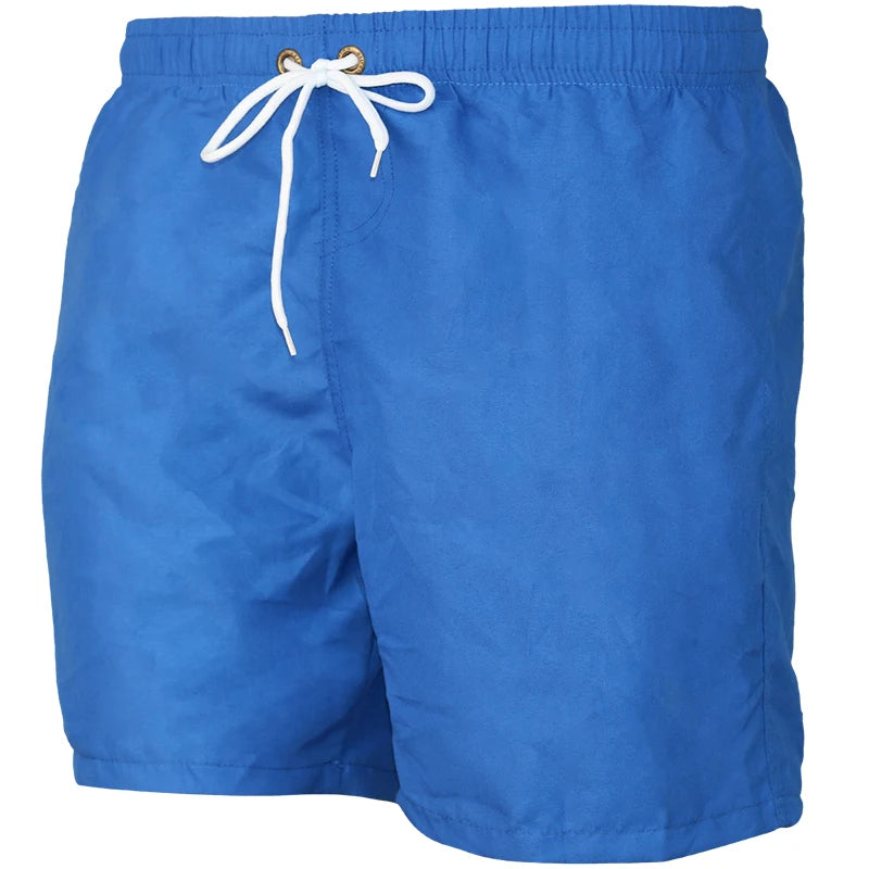 Quick Dry Men's Beach Shorts Summer Swimwear Boardshorts Male Casual Surfing Trunks Elastic Waist Beachwear