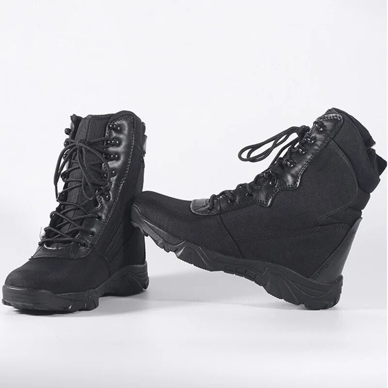 Men Military Tactical Boots Autumn Outdoor Waterproof Climbing Hiking Shoes Army Boots