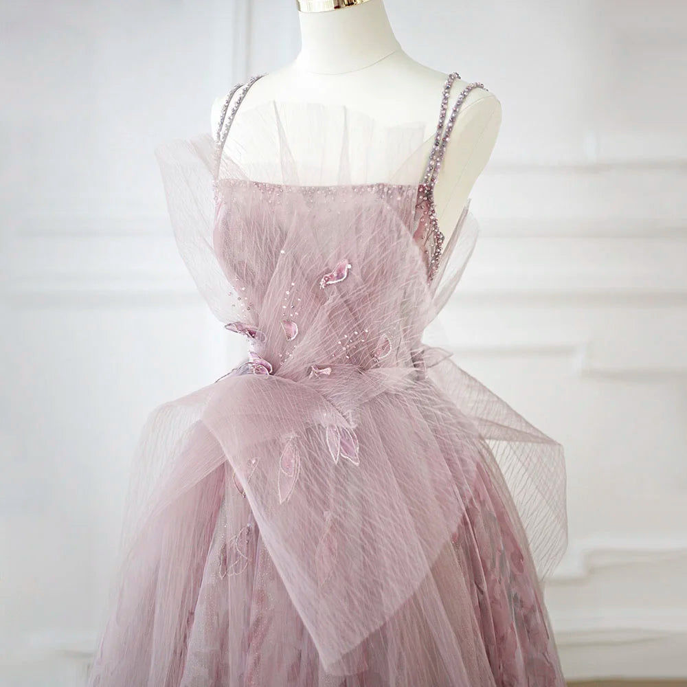 Homecoming Dresses: Evening Dress Spaghetti Straps Backless Formal Prom Dresses