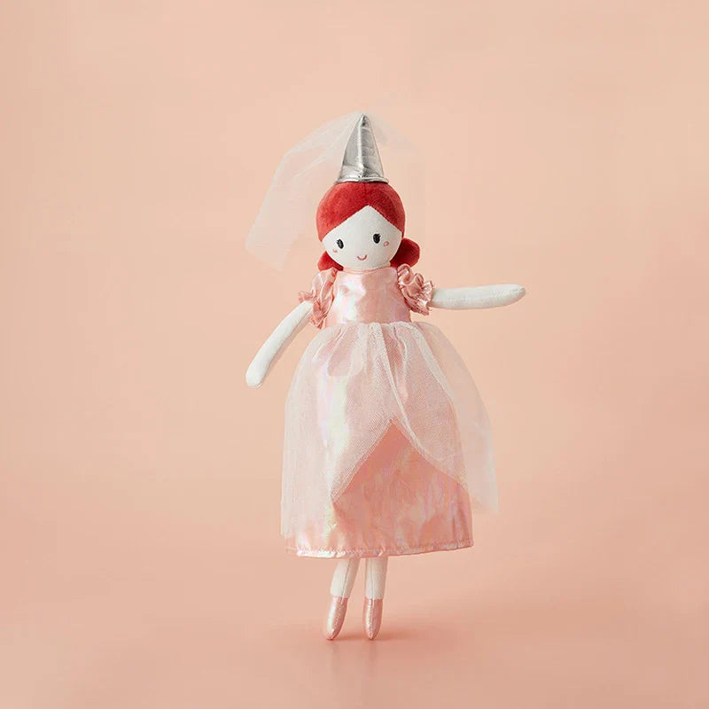 35/38CM Pink Dress Girl Soft Plush Toy Crown Princess Stuffed Girl Doll Nortic Style Home Decor Doll Kids Birthday Gift juguetes