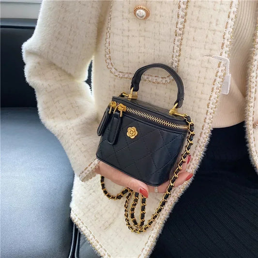 Small  Shoulder Bucket Bag For Women Classic Mini Clutches Female Small Square