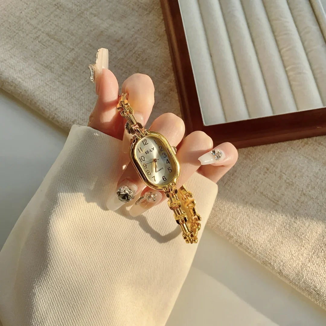 Women Watches Top Brand Luxury Wristwatches Ladies Fashion Gold  Bracelet Watch Female Elegant Clock Women montre femme