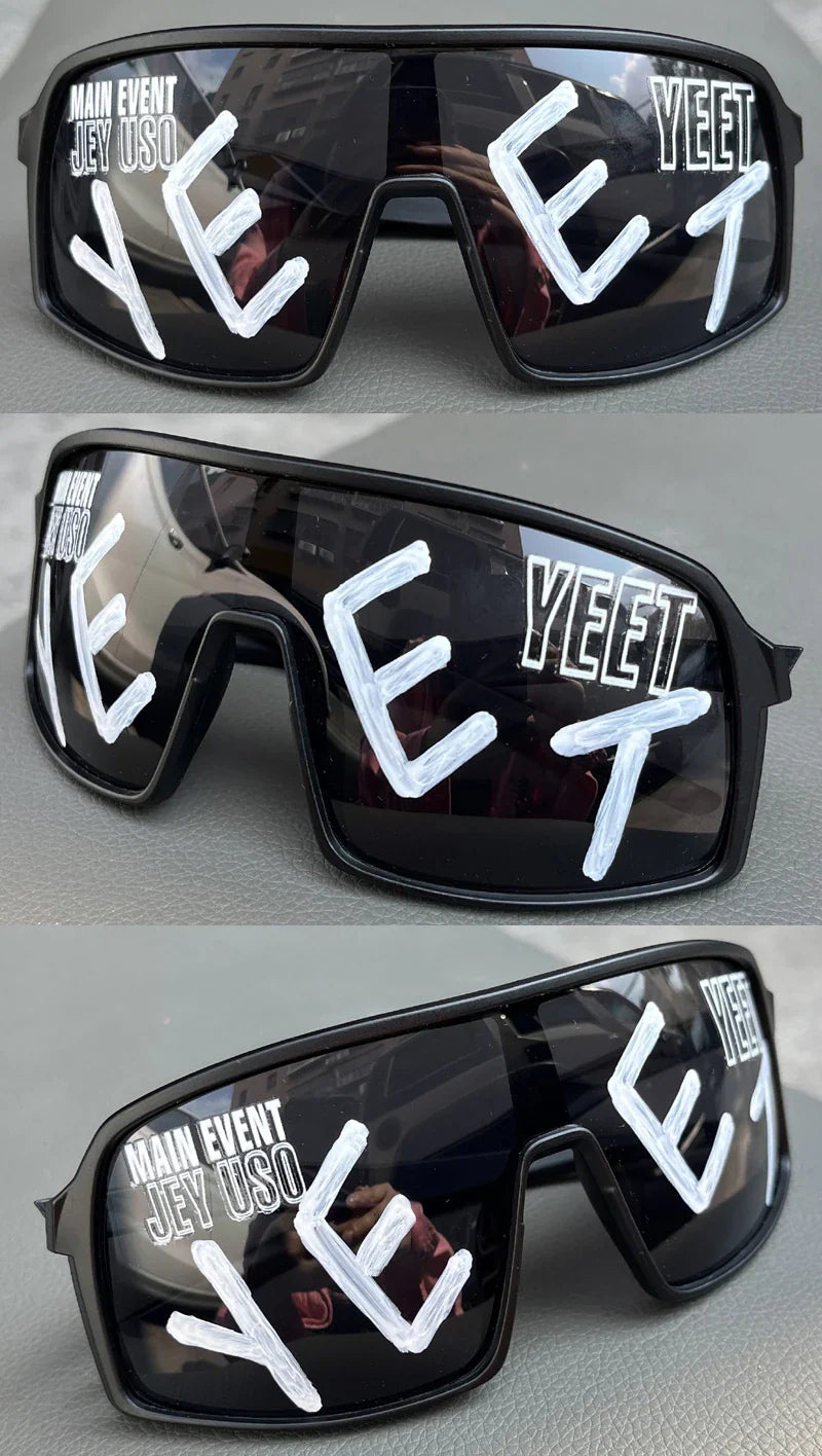 Jey Uso YEET Sunglasses Sports Shades MAIN EVENT Blue Glasses Bloodline USOS RARE colors  Motorcycle glasses