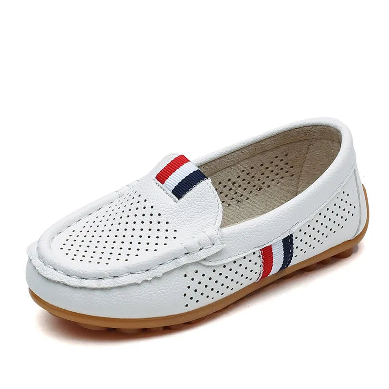 Kids Casual Shoes Boys Leather Flats Slip-on Loafers Soft Classic Fashion Toddlers