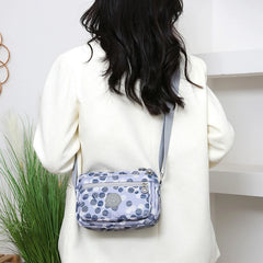 Nylon Shoulder Bag Lightweight Small Square Bag Anti Splash Casual Crossbody