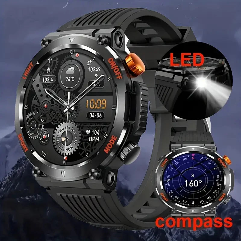 Men's Smart Watch 360 * 360 HD Touch Screen Sports Waterproof Smartwatch Health Monitoring Bluetooth Call Smart Watches
