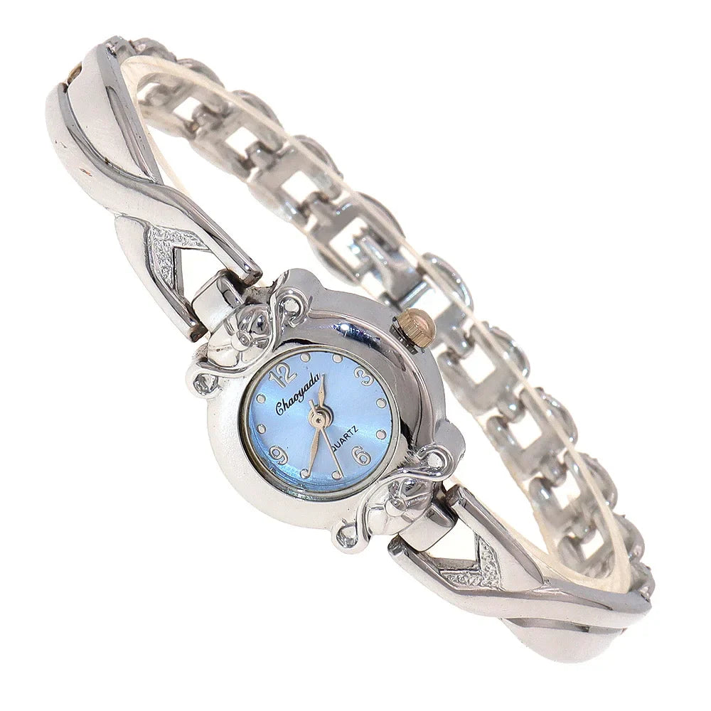 Luxury Woman Lady Pendant Bangle Bracelet Wristwatches Young Female Girls Waterproof Gifts Thin Strap Watches gold watch women