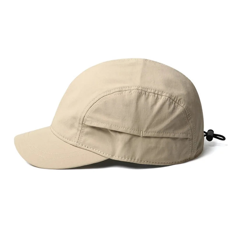 A Men'S Short-Brim Cap, New Summer Style, Breathable And Quick-Drying Baseball Hat, Lightweight Soft-Top Duckbill Cap for Women