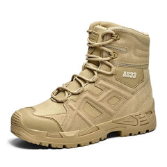 New Men's Outdoor Field Training Hiking Desert Combat Military Boots Thick Sole Large Mountaineering Shoes 39-47