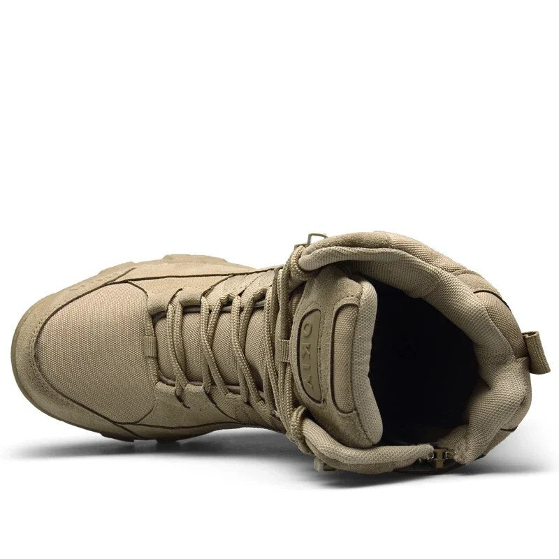 Men Military Boots Men Outdoor Ankle Boots Tactical Combat Boots Work Safty Shoe for Men