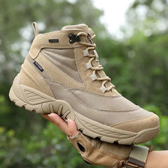 Men Shoes Ortdoor Sneakers Military Boot Combat Ankle Work Safety and Hiking Shoes