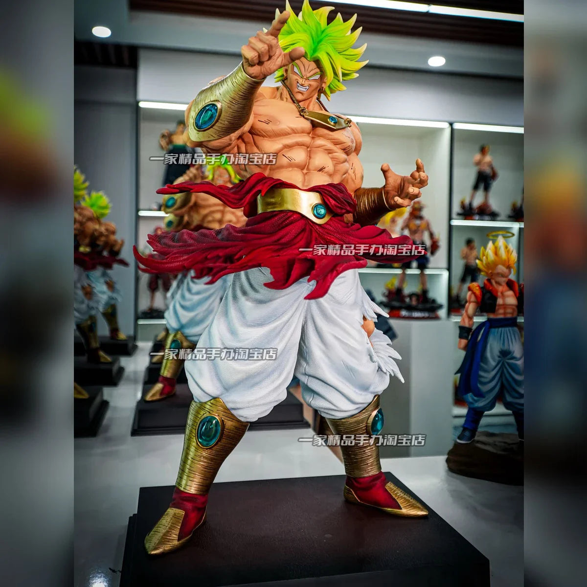 50CM  Dragon Ball Breaking Circle Broly Figure JT Statue Brother Super Saiyan GK Statue Model Ornament Boy Gift