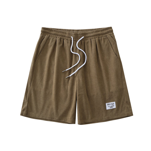 Summer Men Corduroy Shorts Casual Lightweight Loose fit Men's Beach Board Shorts Short Pants Trousers