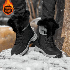 Fashion Winter Shoes Men Snow Boots Outdoor High Top Sneakers Men Comfortable