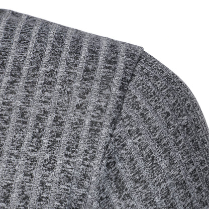 Men's running sports fitness wear summer high stretch vertical short-sleeved POLO shirt slim knit base shirt