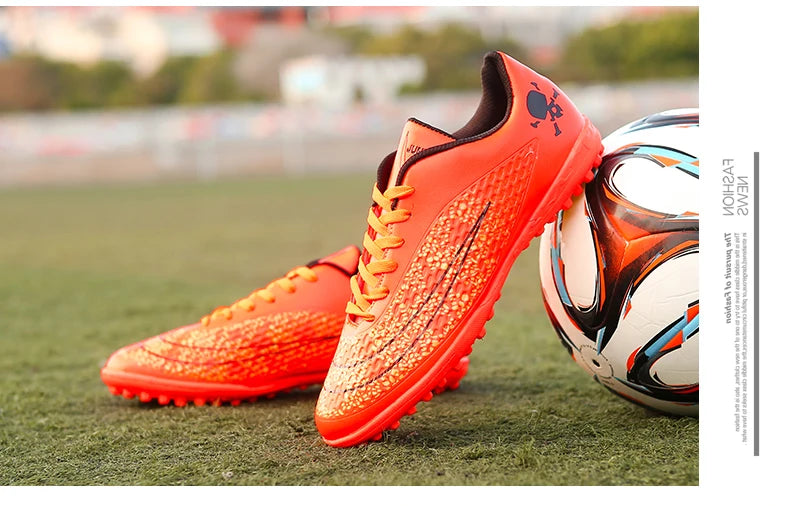 Men's Soccer Shoes Kids Children Low Top Futsal Society Training Football Boots