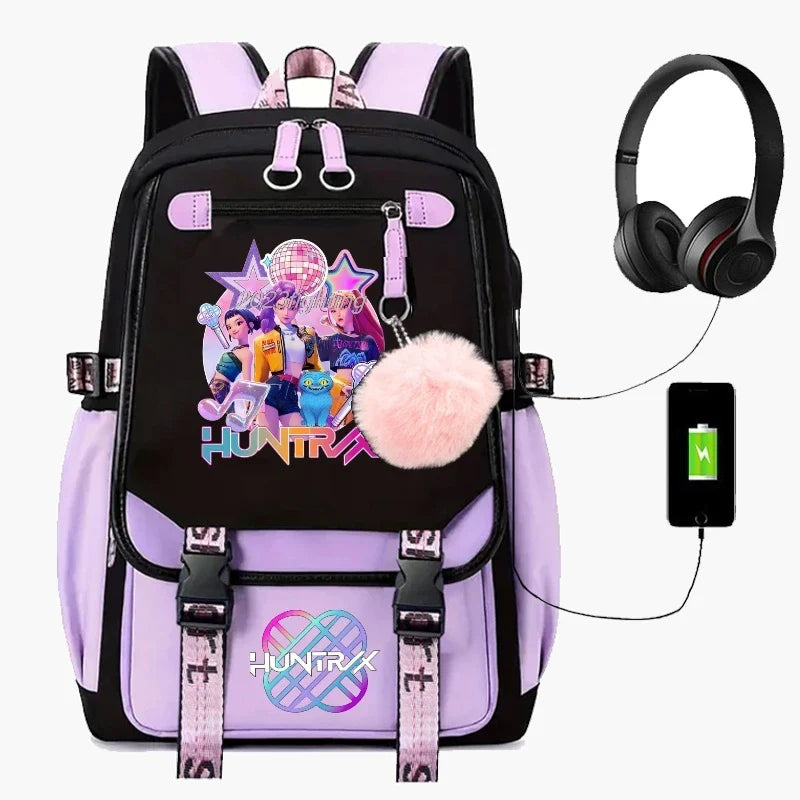 Backpack Cartoon Rucksack Girls School Bag High Capacity Women Backpack