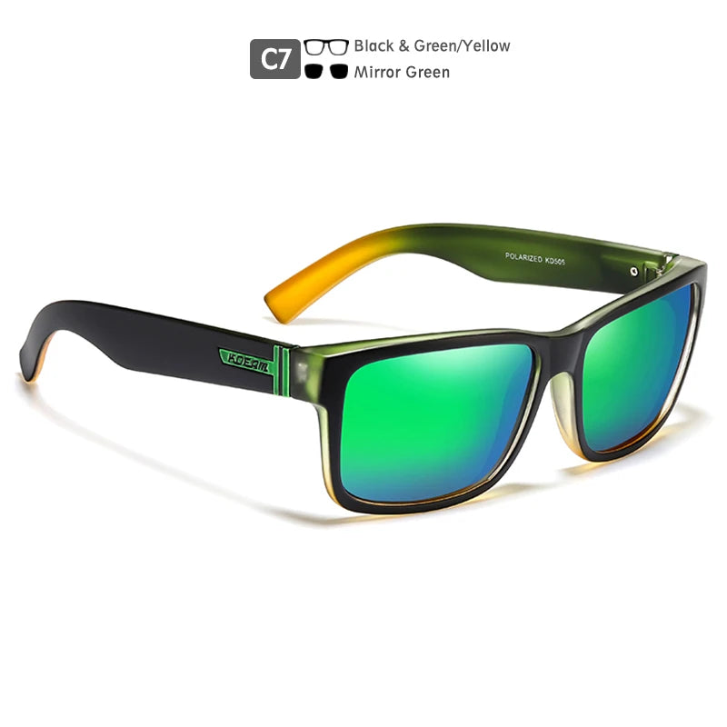 Sunglasses Men Flat Top Designer Polaroid Glasses Accessories Included