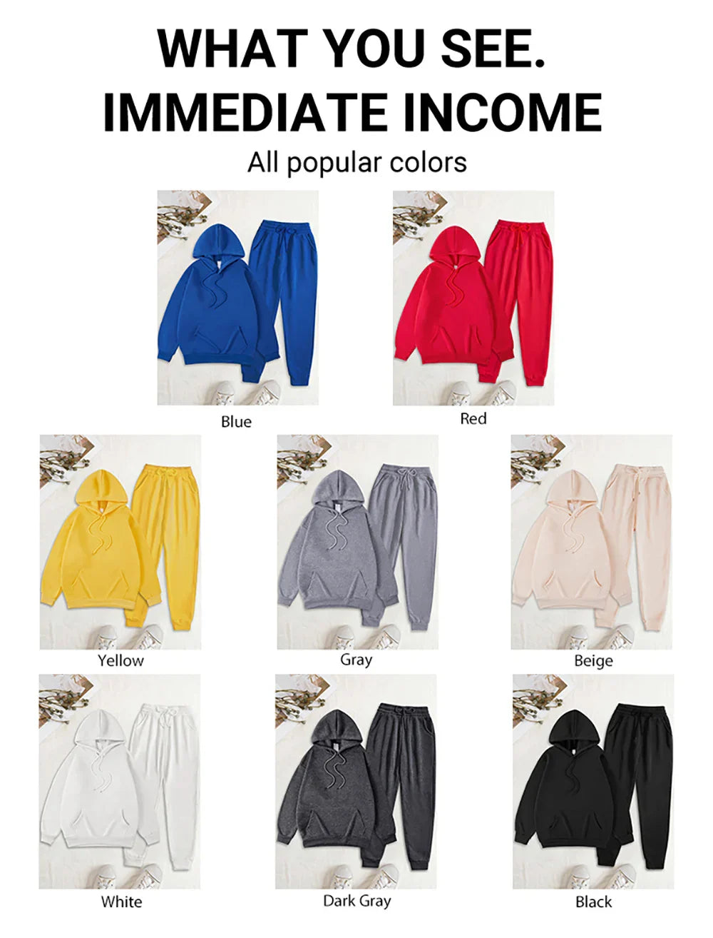 Usa Simple Line Printed Man'S Hoodie Set Fashion Pocket Two Pices Sets Fleece Autumn Clothing Casual Winter Sporty Streetwear