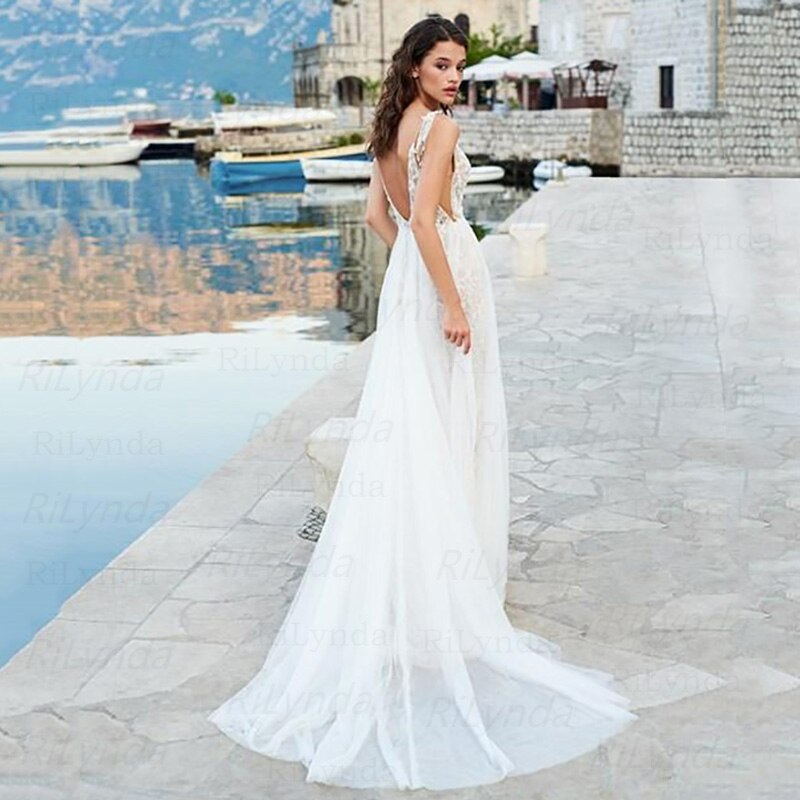 White Bridesmaid Dresses: Boho Wedding Dresses Bohemian Wedding Gowns